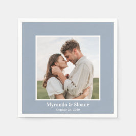 写真モダン結婚の スタンダードカクテルナプキン