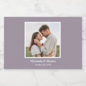 写真モダン結婚の リキュールボトルラベル (シングルラベル)