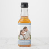 写真モダン結婚の リキュールボトルラベル (正面)