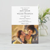 写真モダン結婚の 招待状 (スタンド正面)