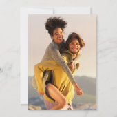 写真モダン結婚の 招待状 (裏面)