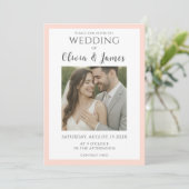 写真モダン結婚付き 招待状 (スタンド正面)