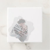 写真モダン結婚式の引き出物サンキューラベル フェイバータグ (インサイチュ)