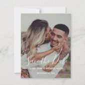 写真モダン結婚式の日付の保存 (正面)