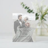 写真モダン結婚式招待状 (スタンド正面)