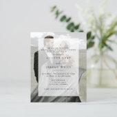 写真モダン結婚式招待状 (スタンド正面)