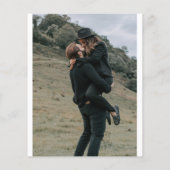 写真モダン結婚式招待状 チラシ (裏面)