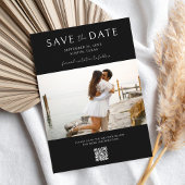 写真モダン結婚式日付の保存 セーブザデート