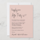 写真モダン結婚披露宴の後ずっと幸せに 招待状 (正面)