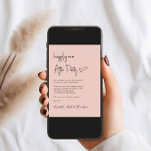 写真モダン結婚披露宴の後ずっと幸せに 招待状