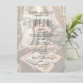 写真モダン結婚披露宴 メニュー (スタンド正面)