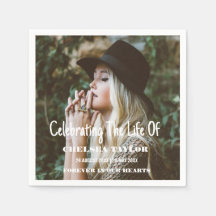 写真モダン葬お祝い生涯記念碑