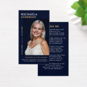 写真モダン記念エレガント祈りの言葉カード (デスク)