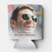 写真モダン誕生日 缶クーラー (裏面)