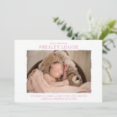 写真モダン誕生 案内状 (スタンド正面)