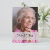 写真モダン追悼記念悔やみや弔慰 サンキューカード (スタンド正面)