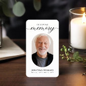 写真モダン追悼記念祈りの言葉 コーリングカード