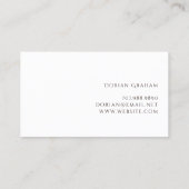 写真モダン通話カード コーリングカード (裏面)