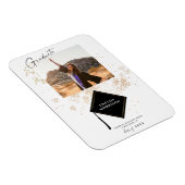 写真モダン金ゴールド卒業パーティー発表Ma マグネット (右側)