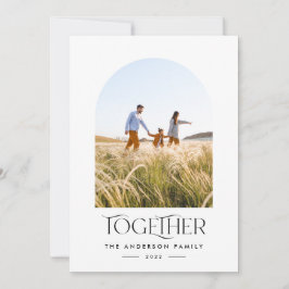 写真モダン錆アーチのタイポグラフィ