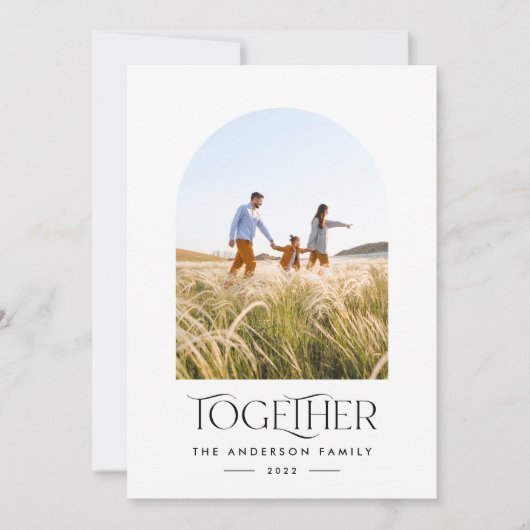 写真モダン錆アーチのタイポグラフィ (正面)