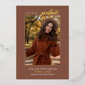 写真モダン院兵馬俑 箔招待状 (正面)