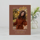 写真モダン院兵馬俑 箔招待状 (立ち正面)