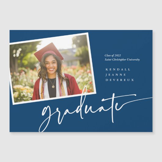 写真モダン院内スナップショット発表 マグネット招待状 (正面)