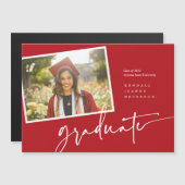 写真モダン院内スナップショット発表 マグネット招待状 (正面/裏面)