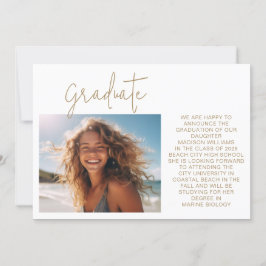 写真モダン院卒業 案内状