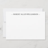 写真モダン院生ありがとう ノートカード (裏面)