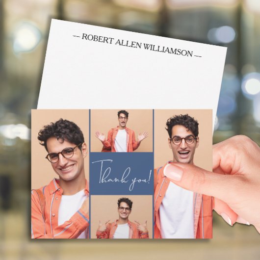 写真モダン院生ありがとう ノートカード