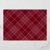 写真モダン院生Maroon Foil発表 箔招待状 (裏面)