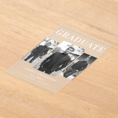 写真モダン院発表 アクリル招待状 (レイダウン)