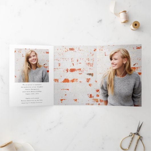 写真モダン院発表 三つ折り案内状 (内部)