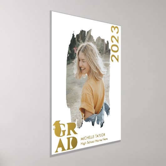 写真モダン院高等学校枠 箔ポスター (レイダウン)