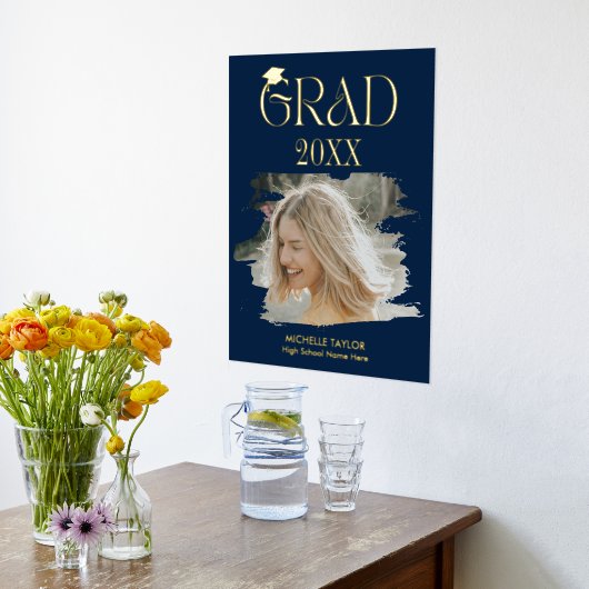 写真モダン院高等学校枠 箔ポスター (レイダウン (キッチン))