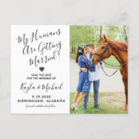 写真モダン馬結婚のウマ科の日付の保存