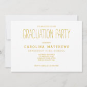 写真モダン高校2016卒業パーティー 招待状 (裏面)