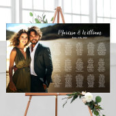 写真モダン15結婚テーブル付きの座席表 ポスター