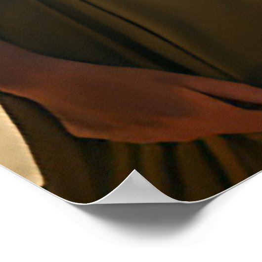 写真モダン15結婚テーブル付きの座席表 ポスター (角)