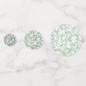 写真モダン16誕生日Sage Green コンフェッティ (裏面)