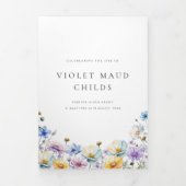 写真モダン2回葬儀 三つ折り招待状 (カバー)