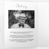 写真モダン3回葬儀プログラム 三つ折り案内状 (内部最初)