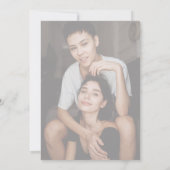 写真モダン3枚LGBTQカップル用シャワー 招待状 (裏面)