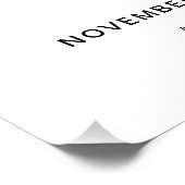 写真モダン30th Birthday Welcome Sign ポスター (コーナー)