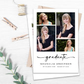 写真モダン5年卒業 案内状