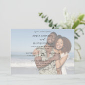 写真モダン5結婚水平 招待状 (スタンド正面)