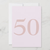 写真モダン50と素晴らしいパーティの招待状 招待状 (裏面)