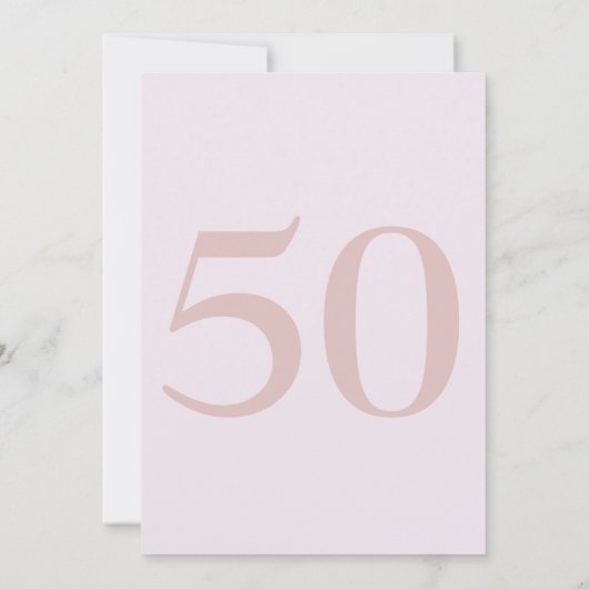 写真モダン50と素晴らしいパーティの招待状 招待状 (裏面)